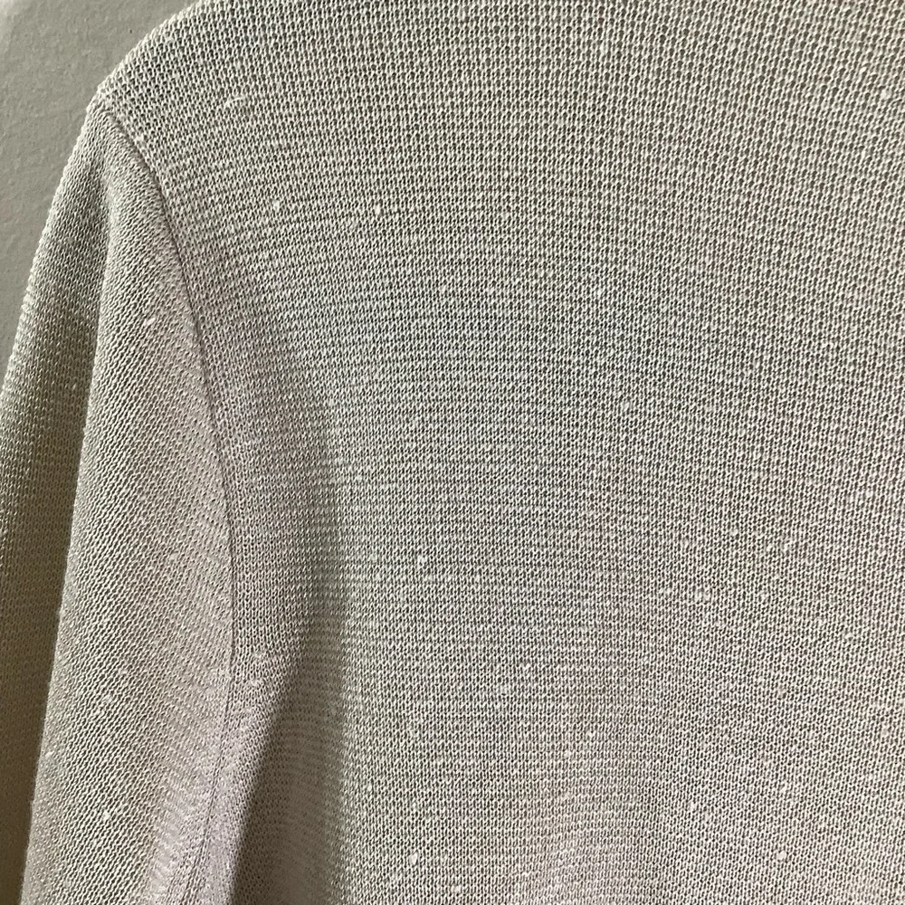 J. Crew Linen Blend Open Front Long Cardigan With Pockets Cream